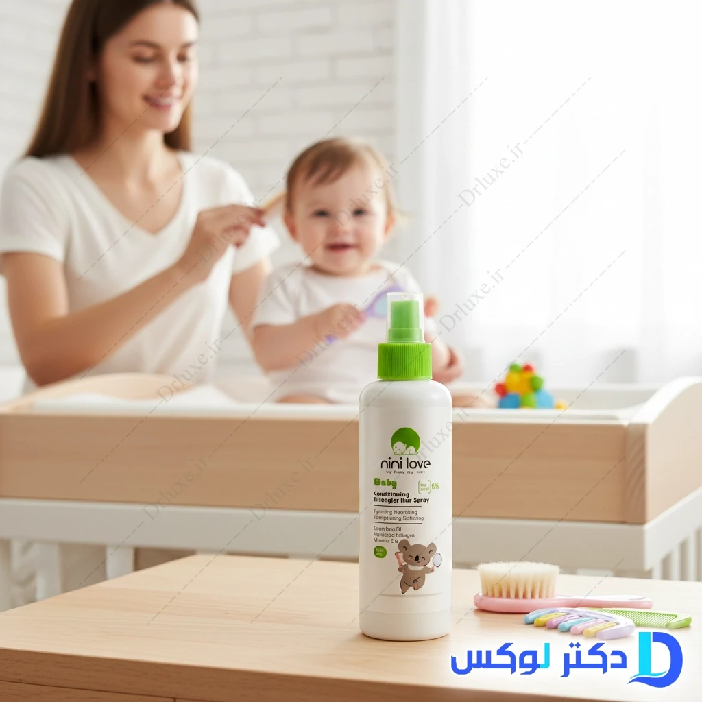 اسپری نرم و باز کننده گره موی سر کودکان نی نی لاو 200 گرم